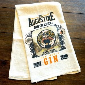 NWOT St. Augustine Distillery New World Gin Bar Towel